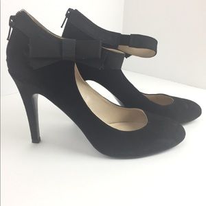 Nine West Heel Black Suede Size 8